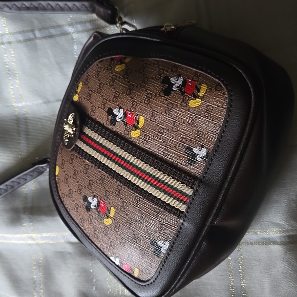 Mickey Mouse Dark Brown Crossbody Bag - Picture 3 of 9